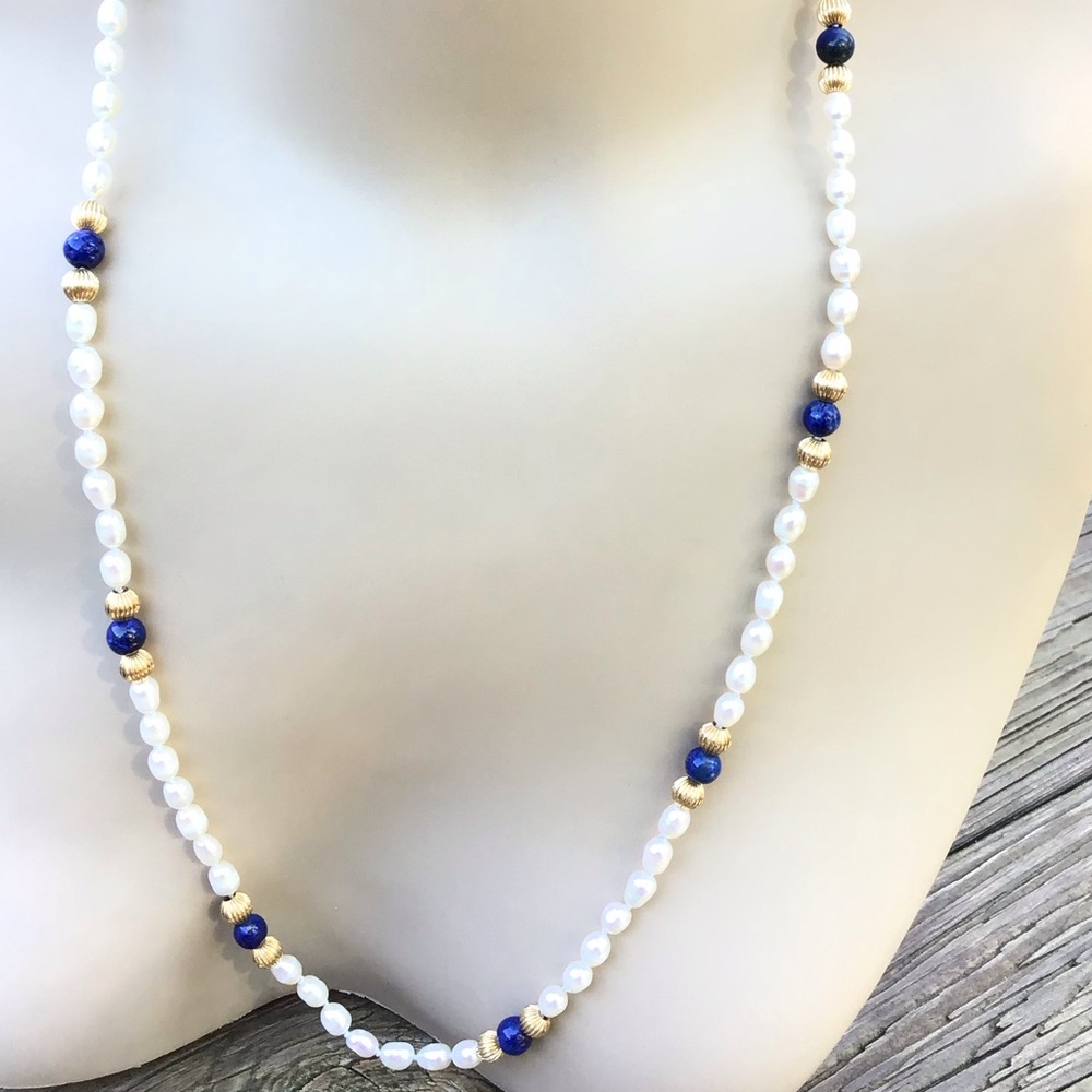 Hand Crafted Authentic Pearl Necklace NWT 25” - Picture 12 of 12
